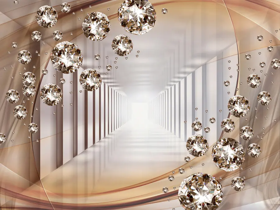 murais de parede túnel com strass u79958