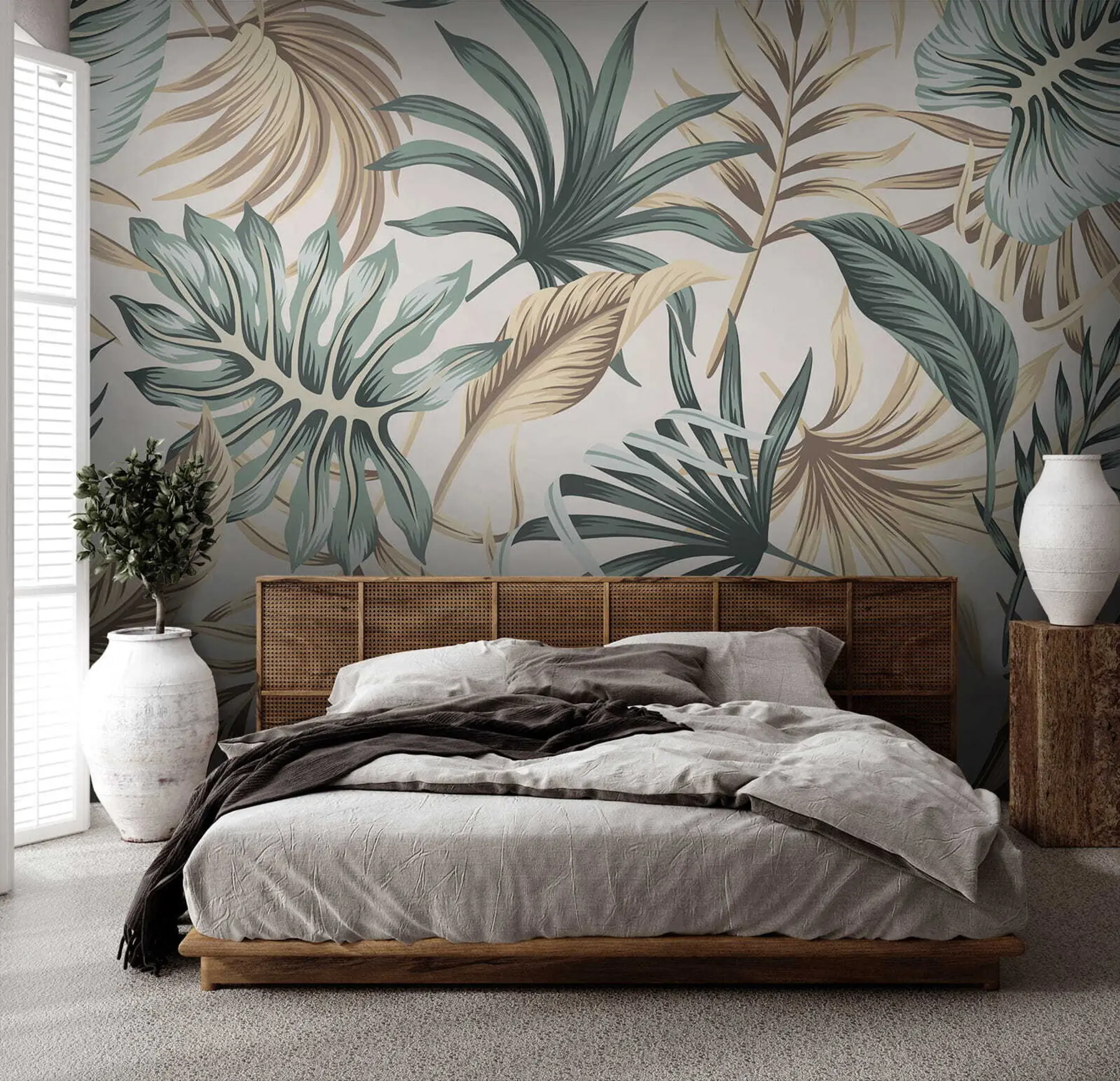 murais de parede Folhas coloridas u51888