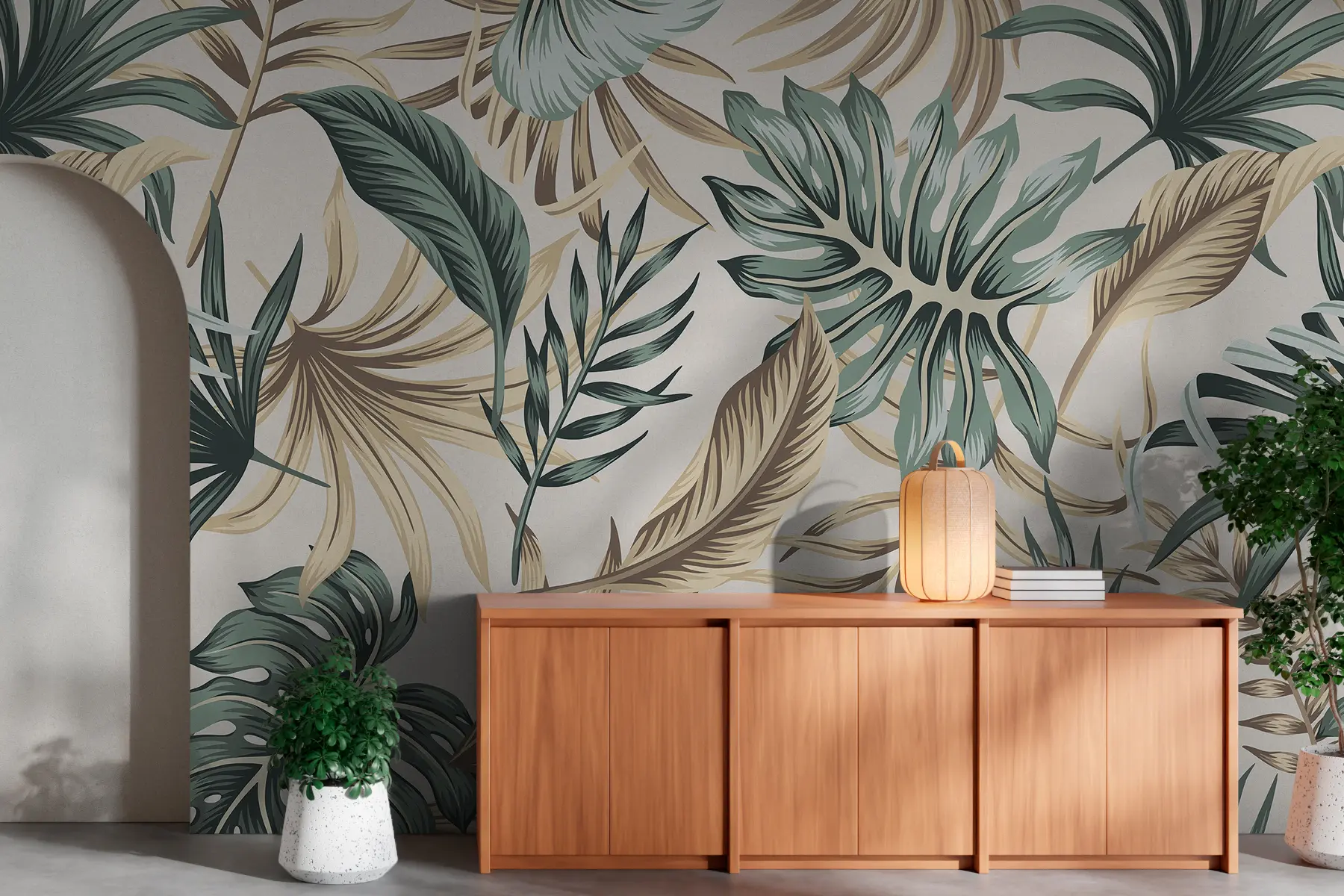 murais de parede Folhas coloridas u51888