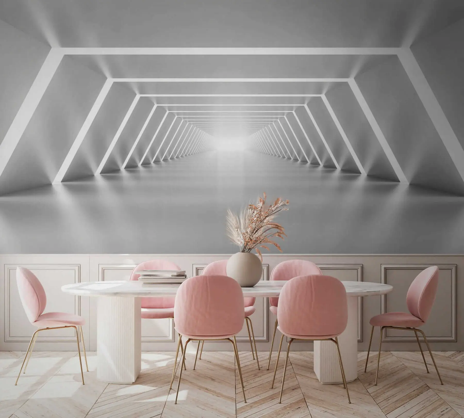 murais de parede Túnel cinza u03369