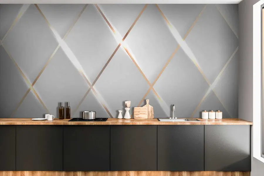 murais de parede Grade sobre fundo branco u06014