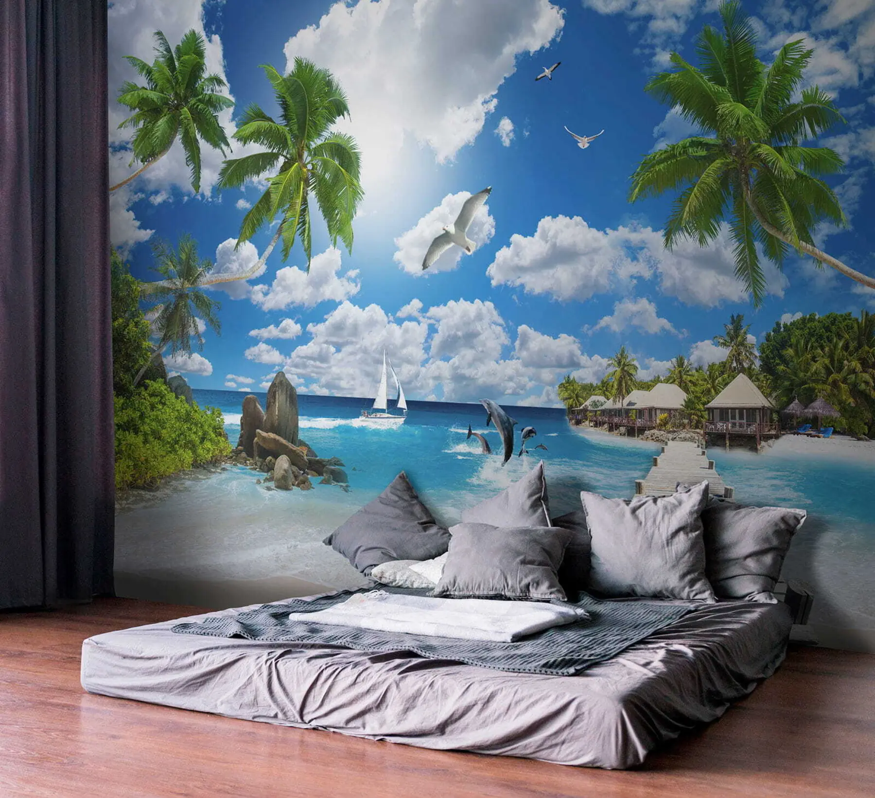 murais de parede Ilha paraiso u06969