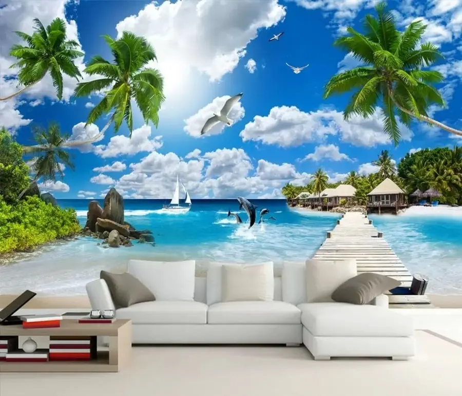 murais de parede Ilha paraiso u06969