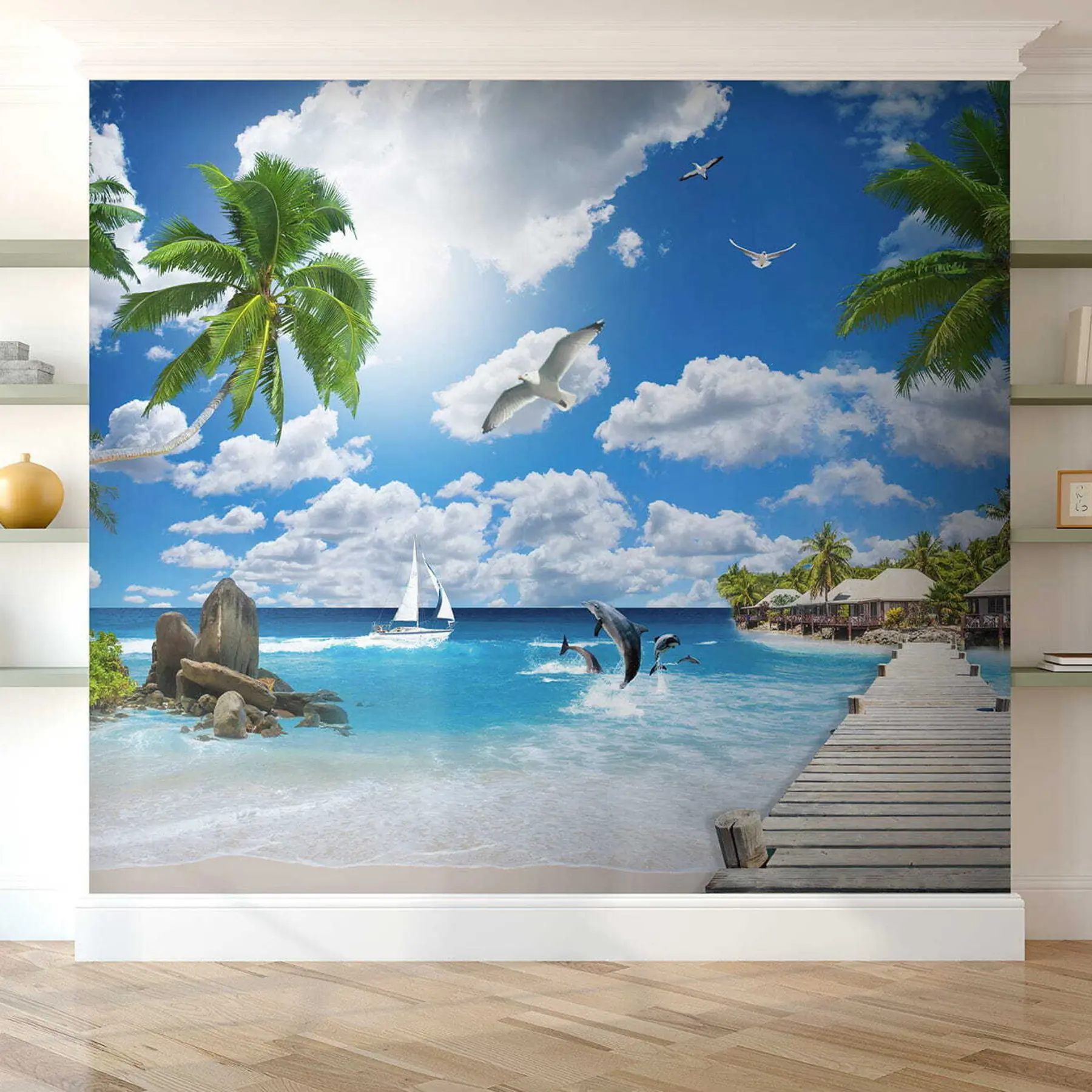 murais de parede Ilha paraiso u06969