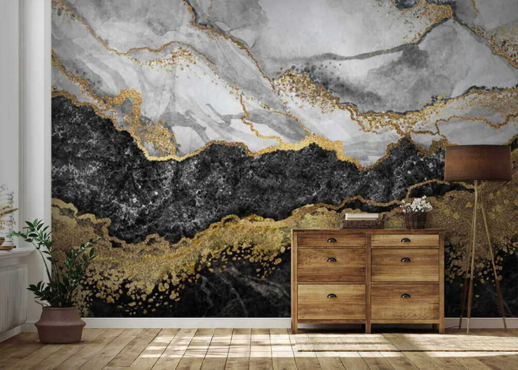 murais de parede Transbordamento de cor u16867