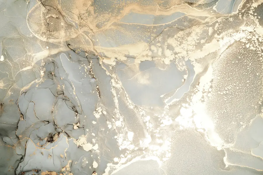 murais de parede Mármore cinzento e amarelo u17492