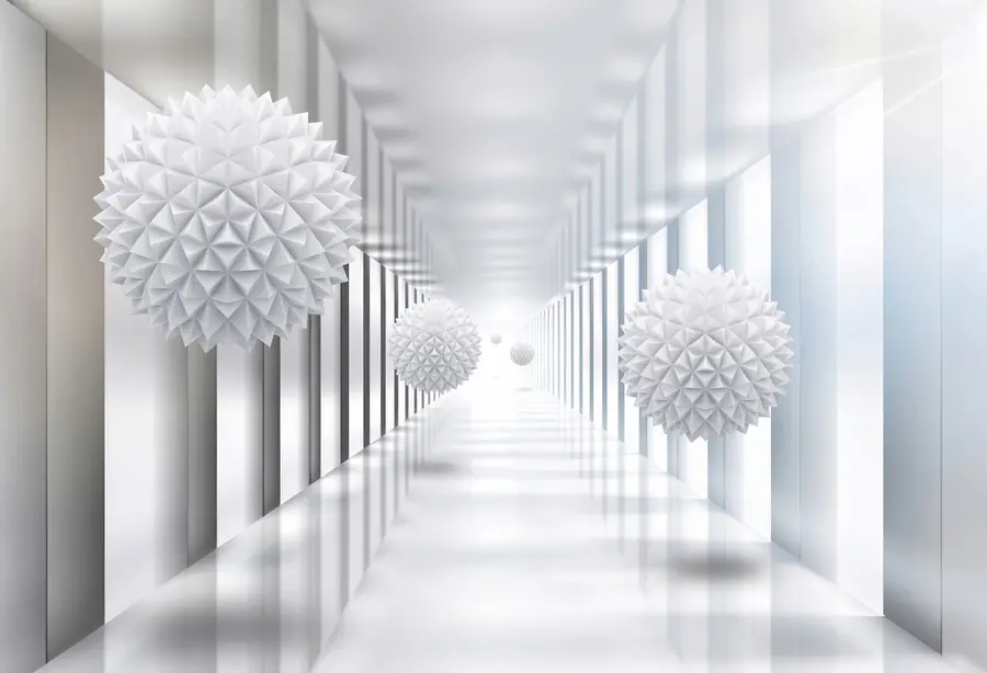 murais de parede Bolas no túnel u24571