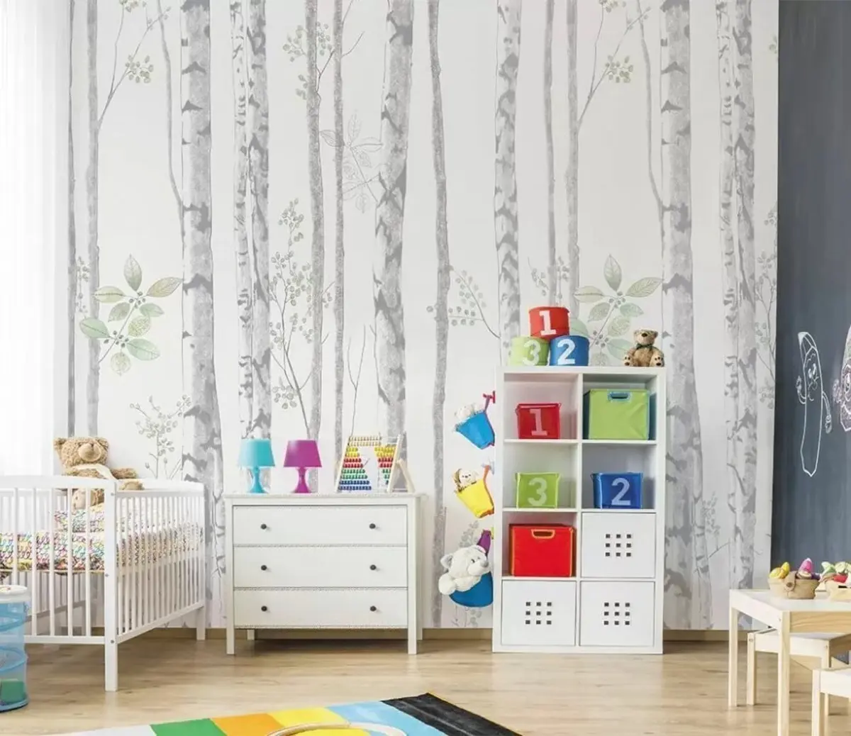 murais de parede Bétulas finas u25513