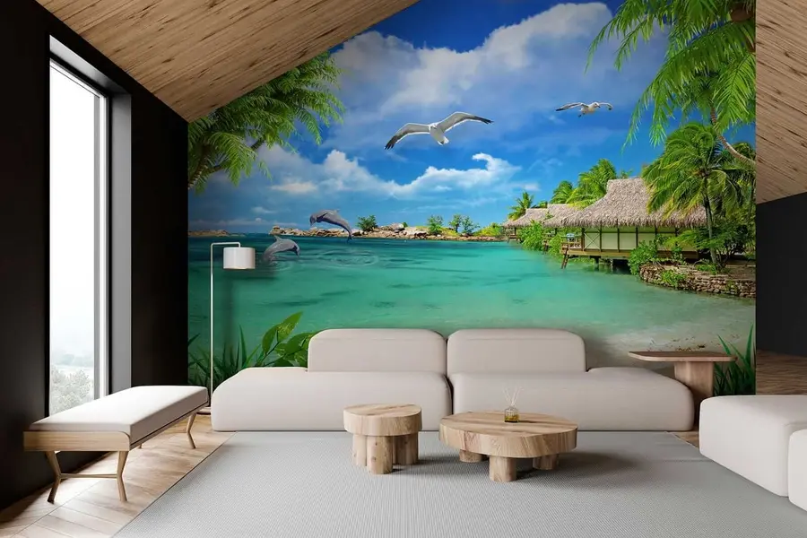 murais de parede Ilha paraiso u26969