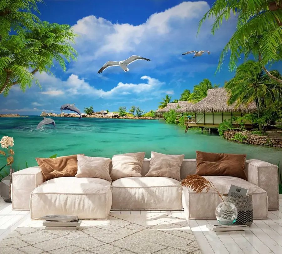 murais de parede Ilha paraiso u26969
