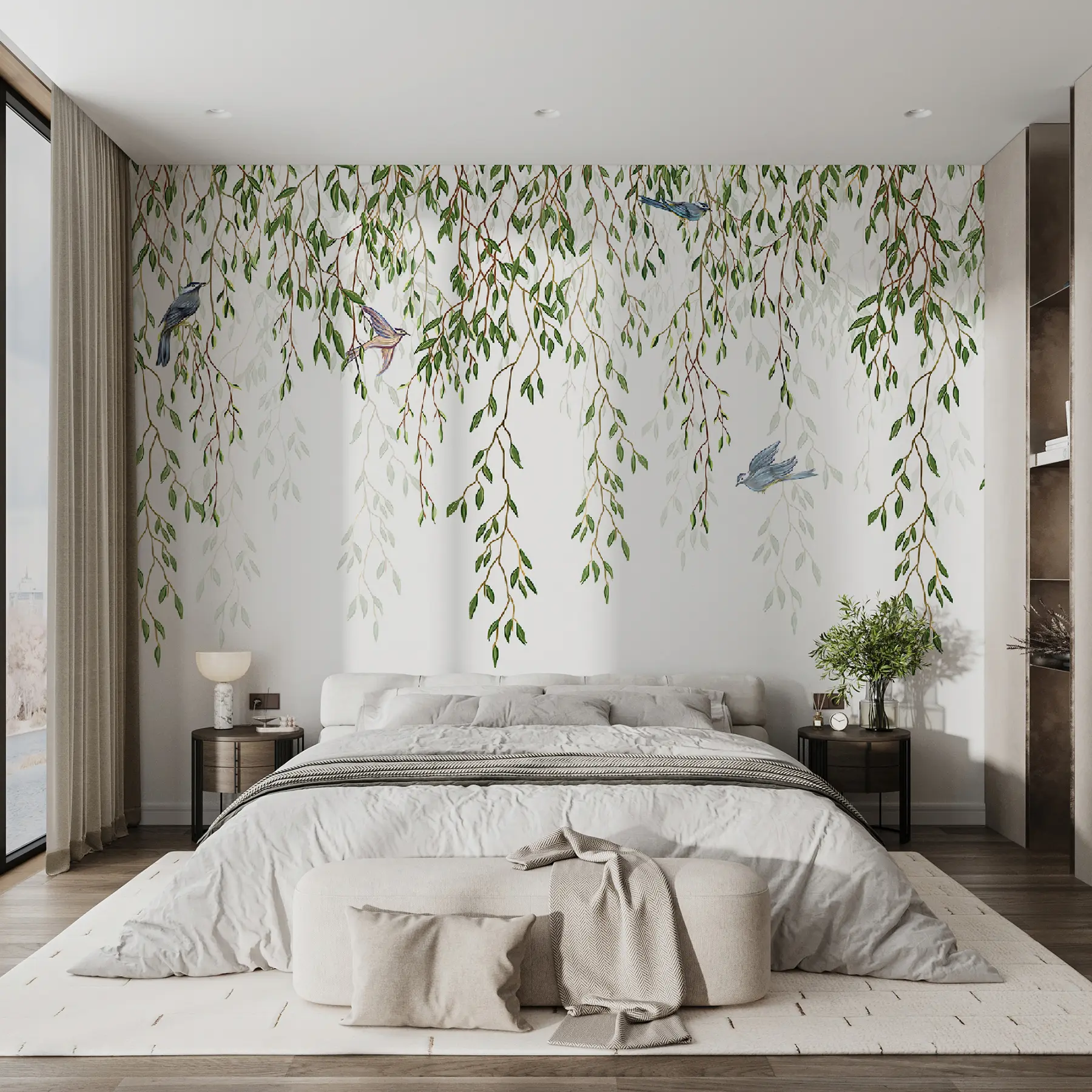 murais de parede Os ramos de salgueiro u28344