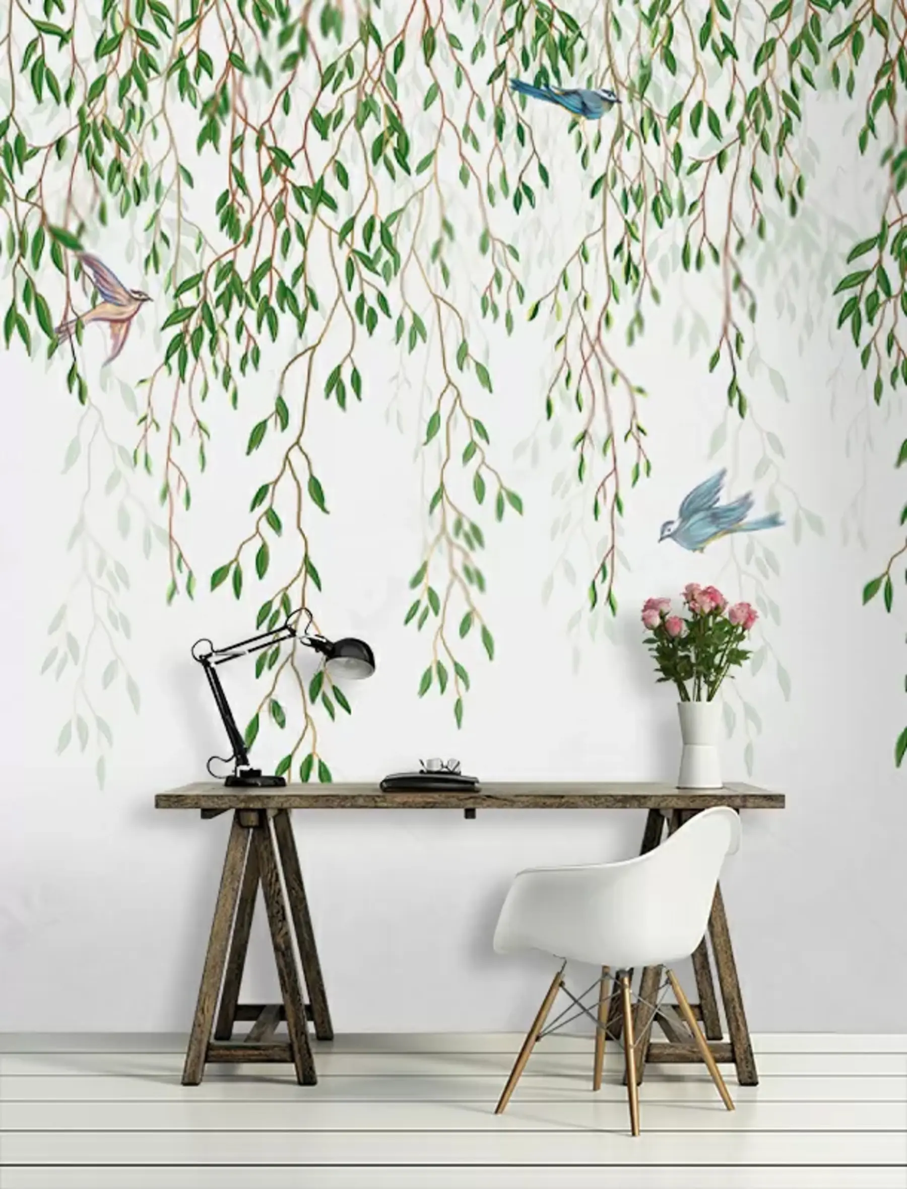 murais de parede Os ramos de salgueiro u28344