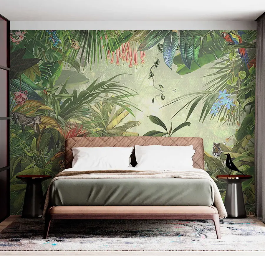 murais de parede Folhas tropicais u29981