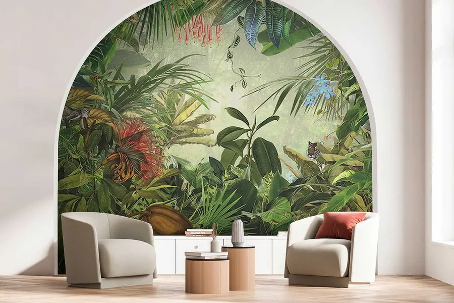 murais de parede Folhas tropicais u29981