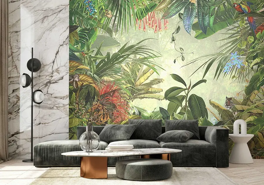 murais de parede Folhas tropicais u29981