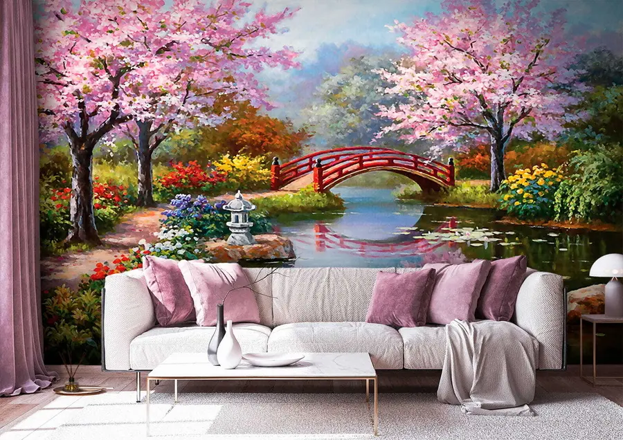 murais de parede Jardim japonês u35418