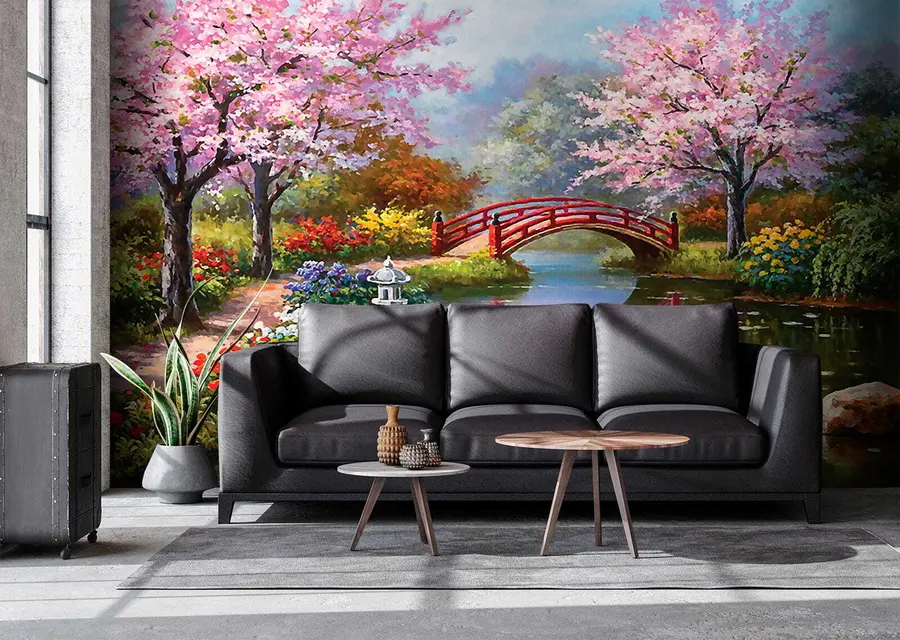 murais de parede Jardim japonês u35418