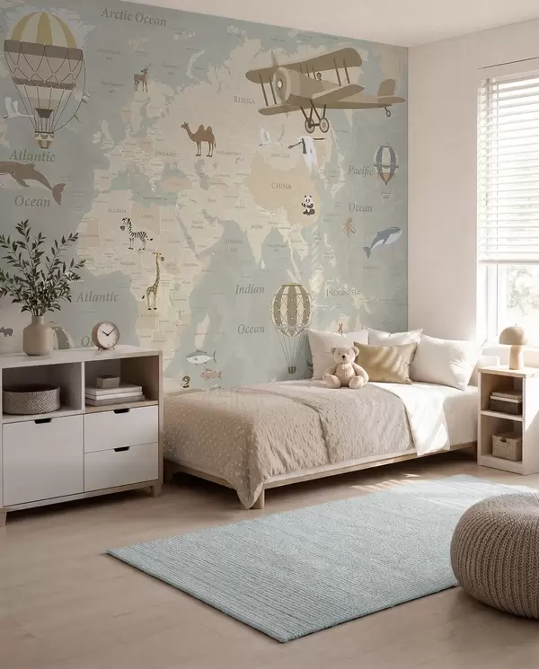 Do mapa do mundo infantil