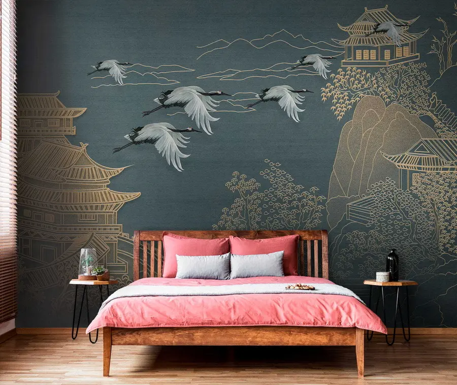 murais de parede Desenho estilo japonês u38720