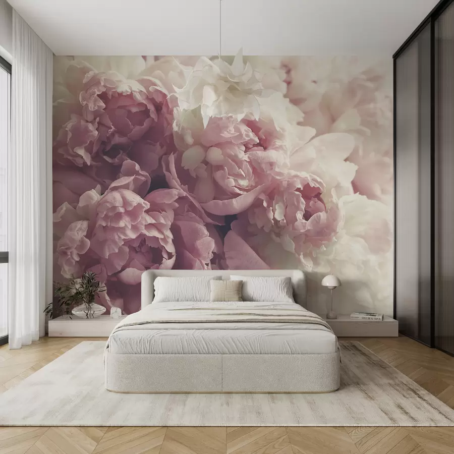 murais de parede Delicadas peônias u44746
