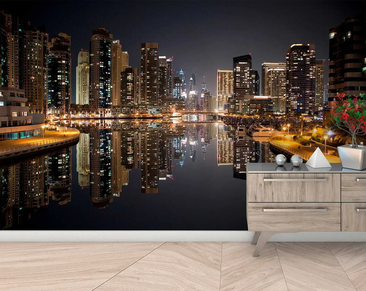 murais de parede A atmosfera da cidade u53311