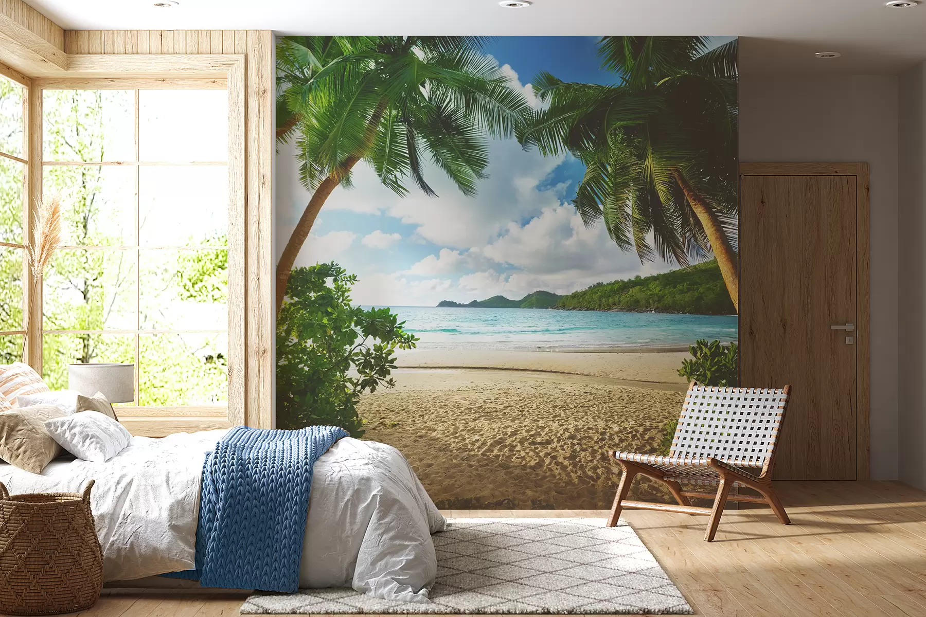 murais de parede Descanse sob as palmeiras u53753