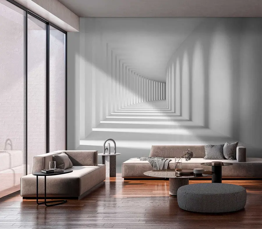 murais de parede Cinza, arte e paralelo u55301