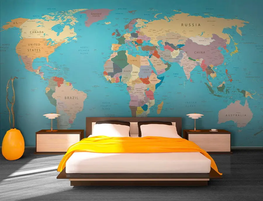 murais de parede Mapa do mundo u57440