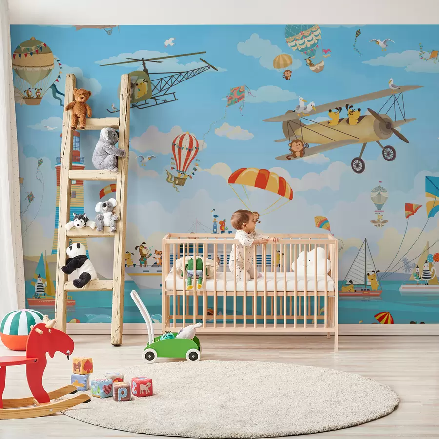 murais de parede Animais na cidade portuária u62422