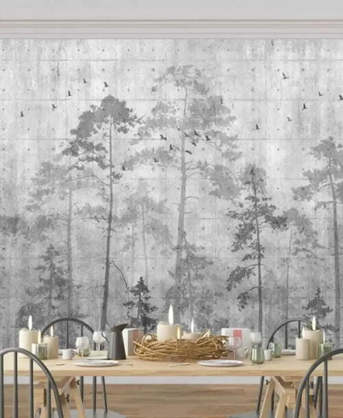 murais de parede Minimalismo da floresta u62714