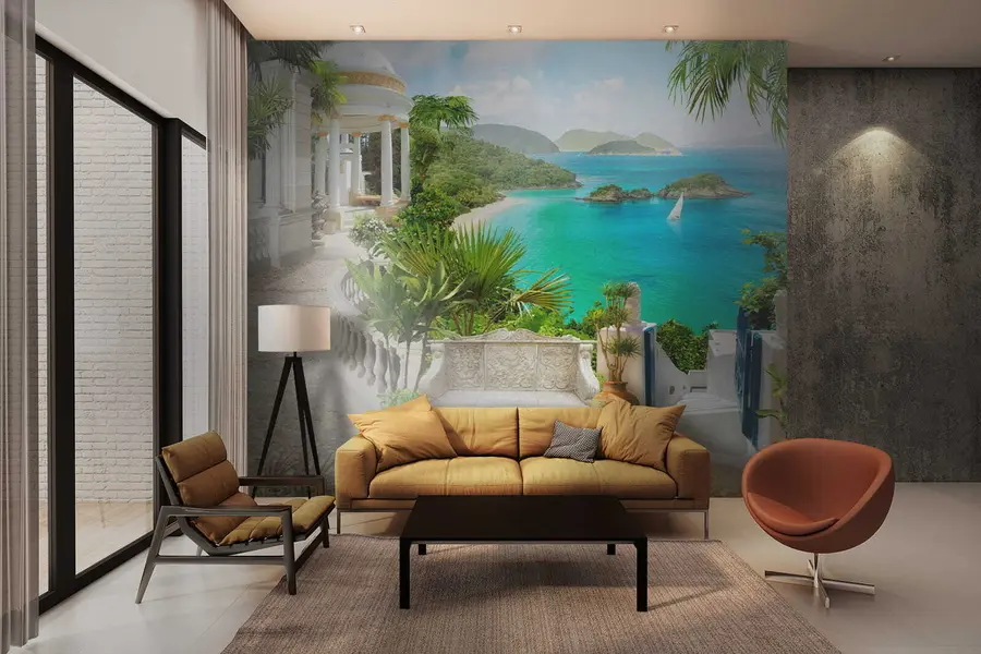 murais de parede Descanse na costa u79434