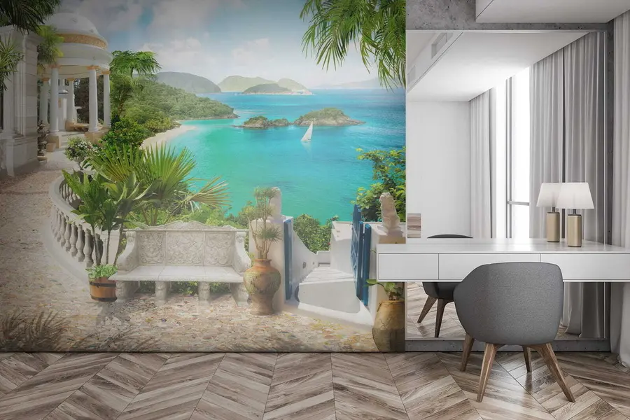 murais de parede Descanse na costa u79434