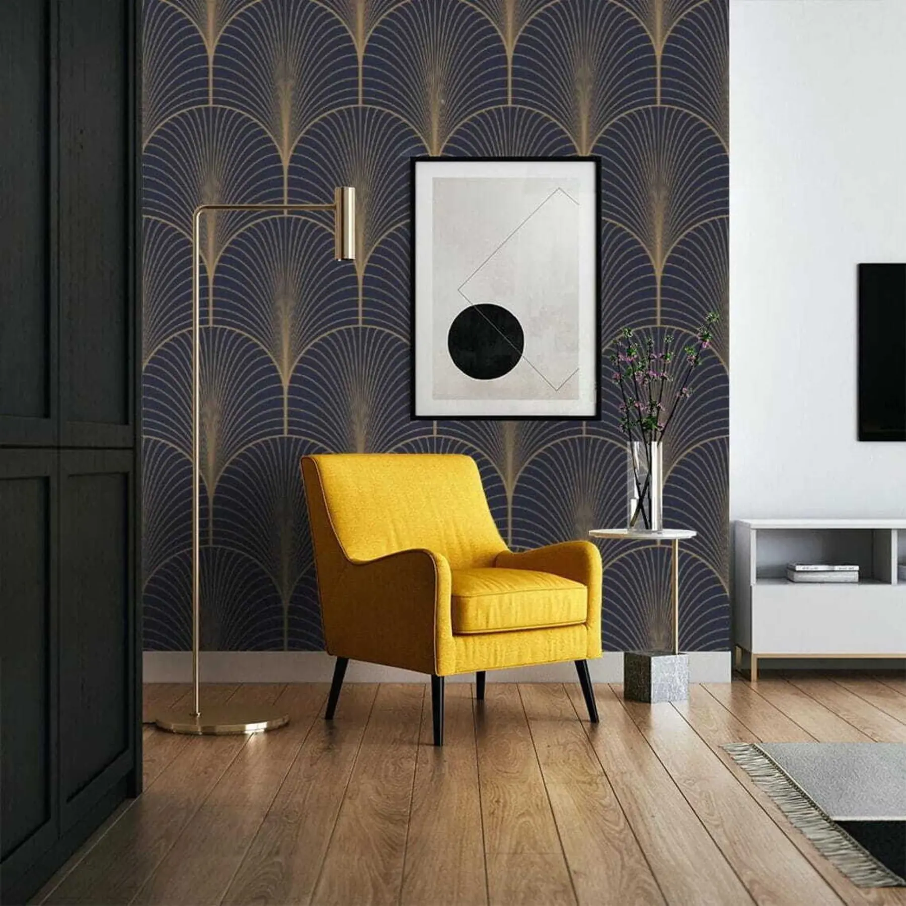 murais de parede Padrão Art Déco u53246