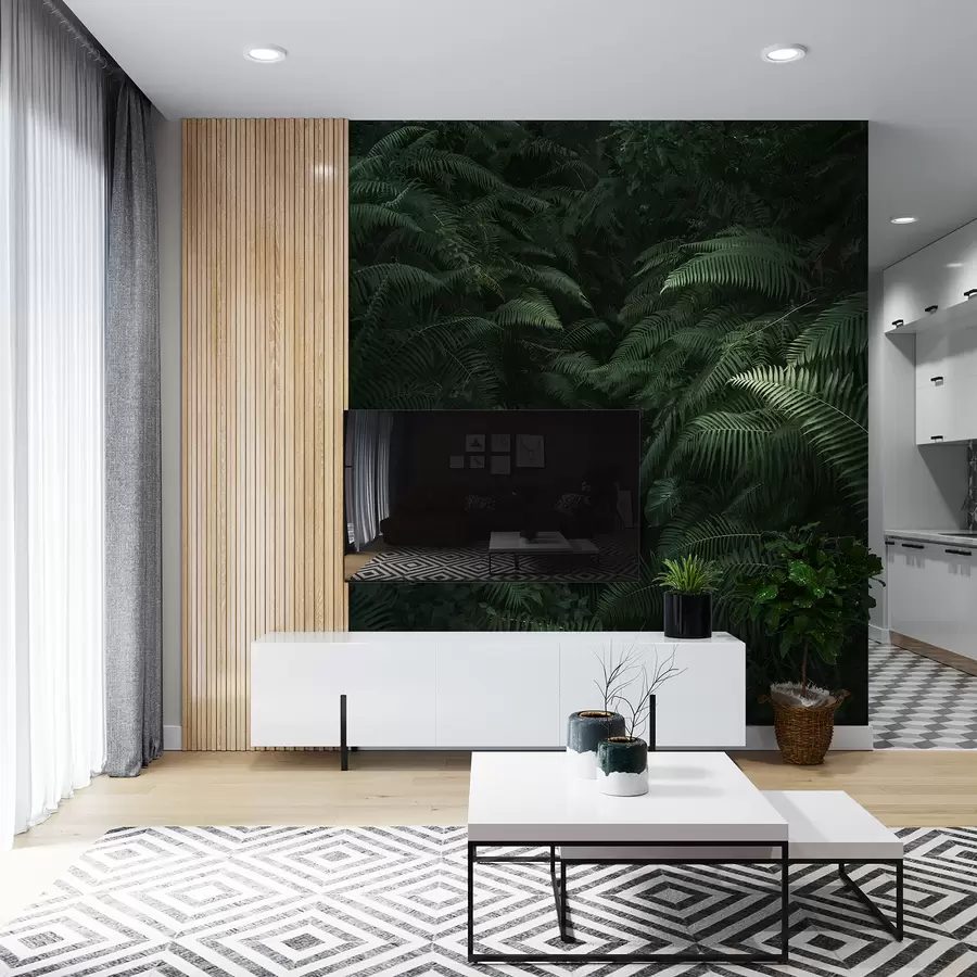 murais de parede Moitas de samambaias u51904