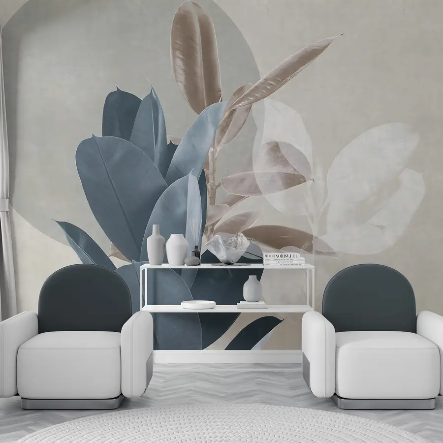 murais de parede Ficus no fundo da parede grunge u71334