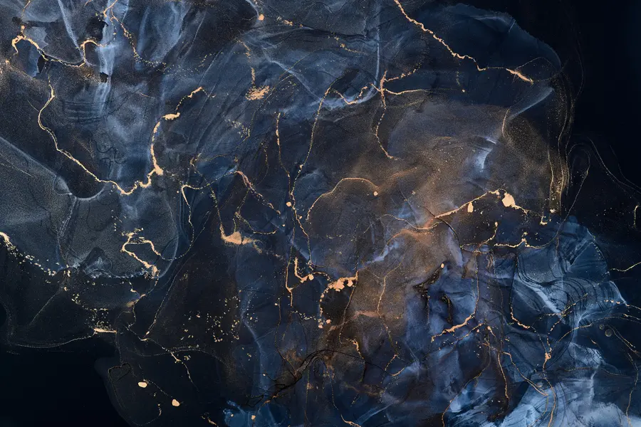 murais de parede mármore azul de luxo com estrias u71440