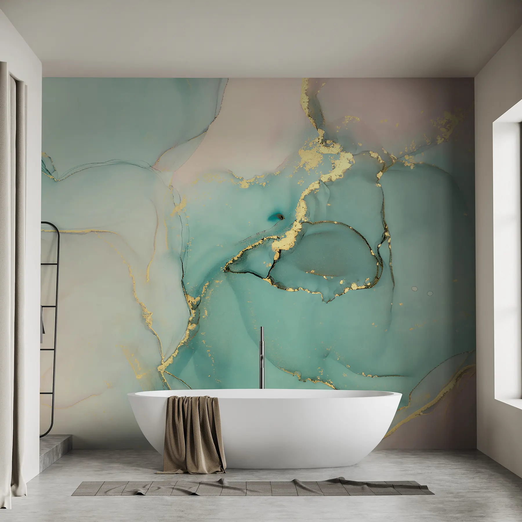 murais de parede Mármore azul u20877