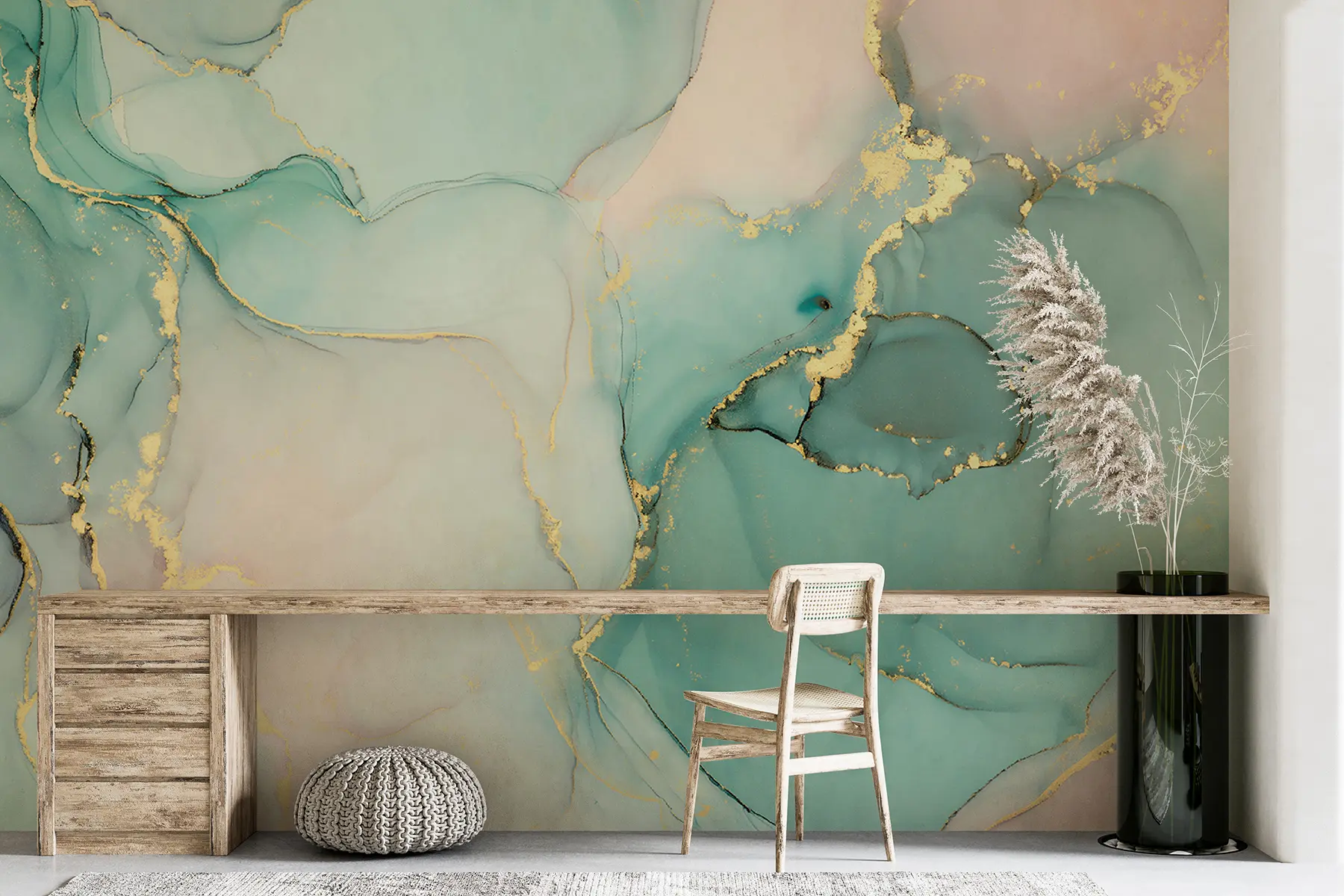 murais de parede Mármore azul u20877