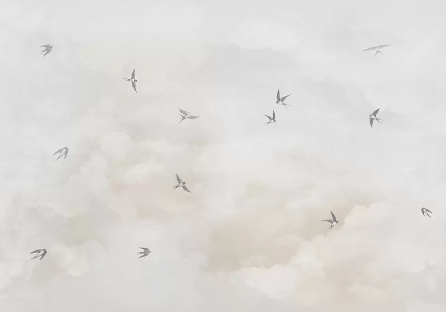murais de parede Céu com andorinhas w00526v2