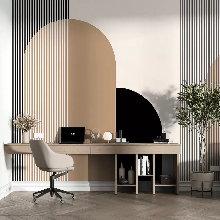 murais de parede Abstração com linhas w00631