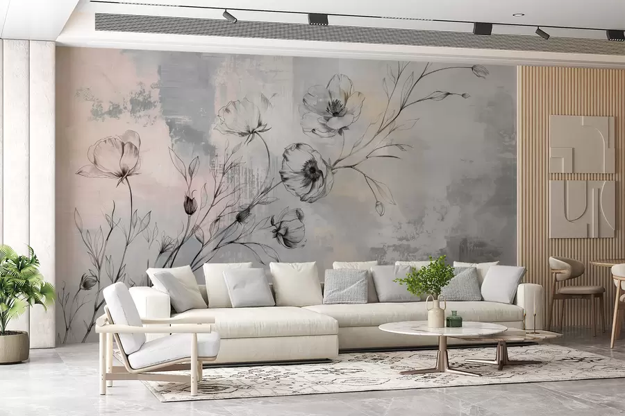 murais de parede Ramo com flores w07937