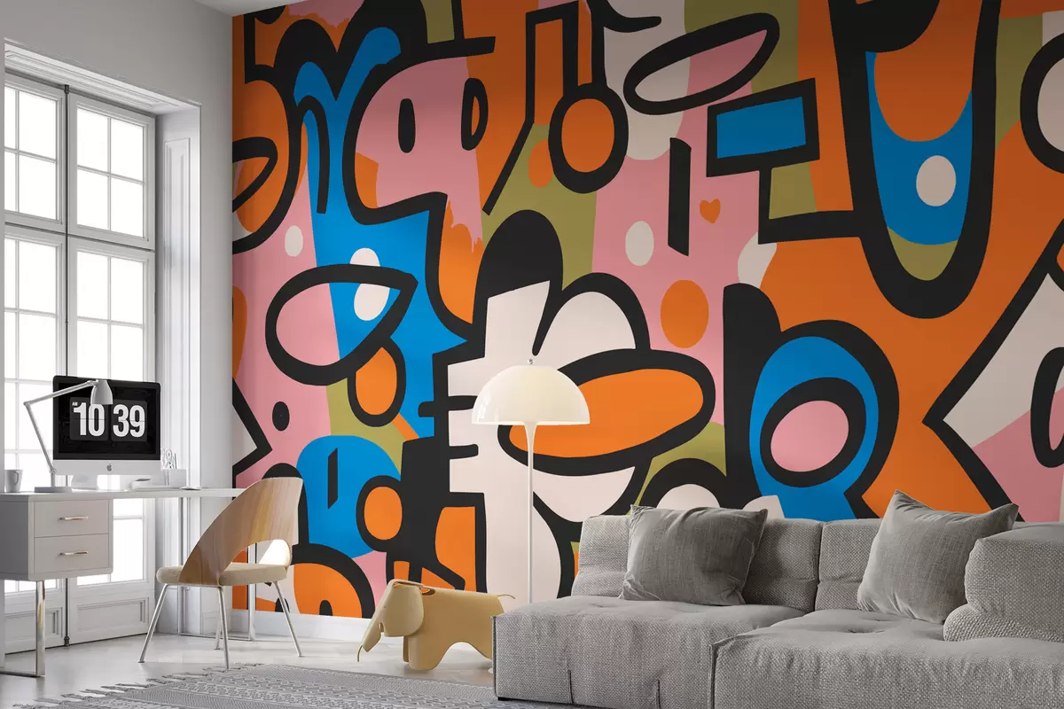 murais de parede Grafite w08057