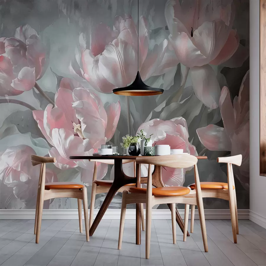 murais de parede Tulipennoù roz e doare kozh w00966