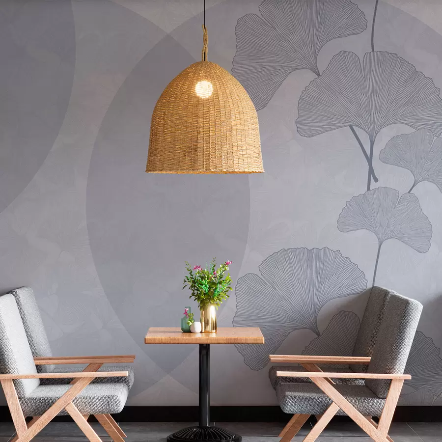 murais de parede Delioù ginkgo bras ha liv glas geometriezh w01465v1