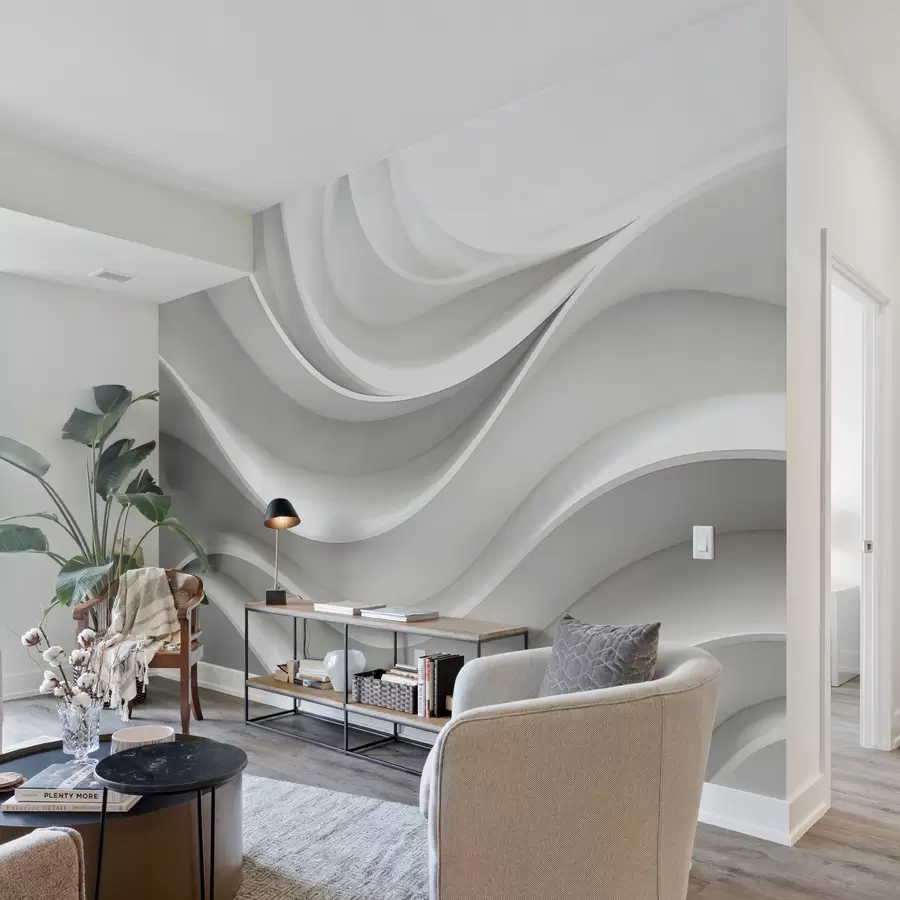 murais de parede Stumm gwagenn abstrak volumetrek 3d gwenn w01471