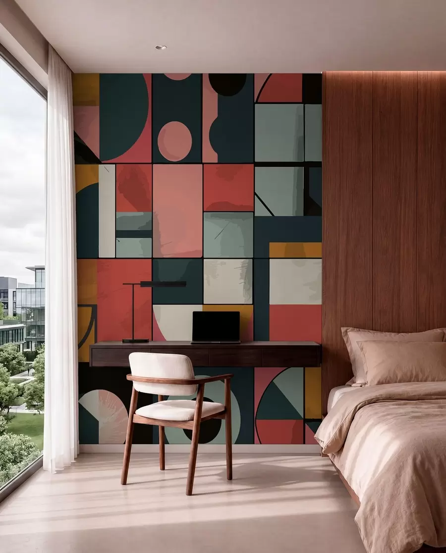 murais de parede Estilo Bahaus w01075