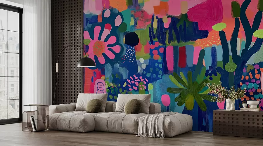 murais de parede Desenho abstrato brilhante w08284