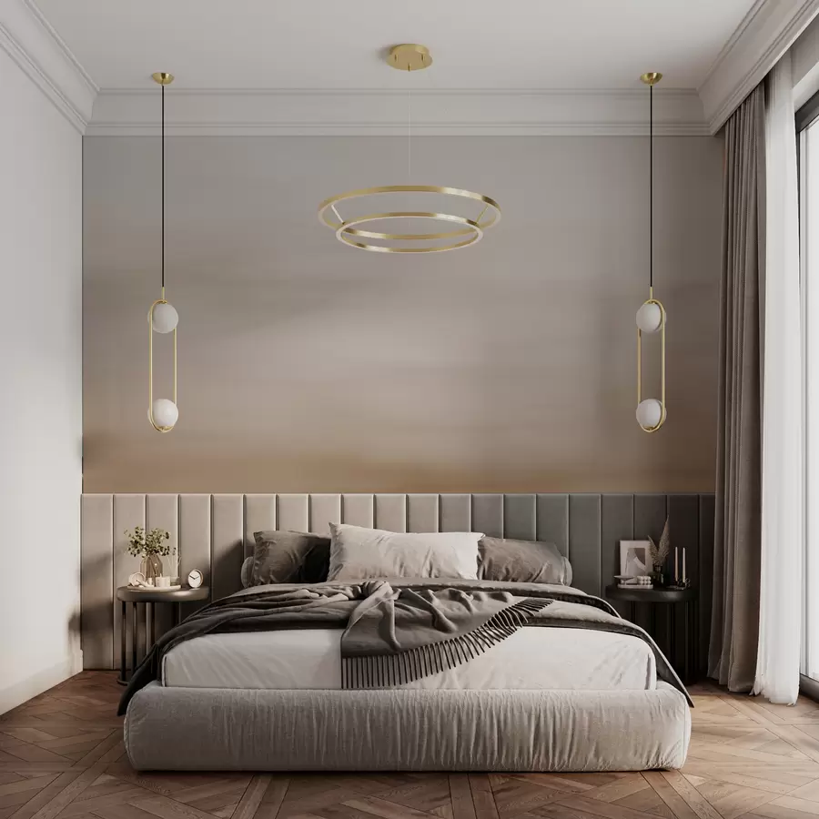 murais de parede Fundo ombre bege w01642v2