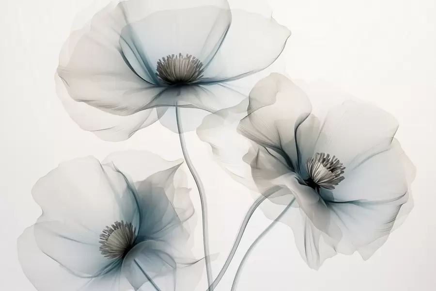 murais de parede Flores etéreas w01981
