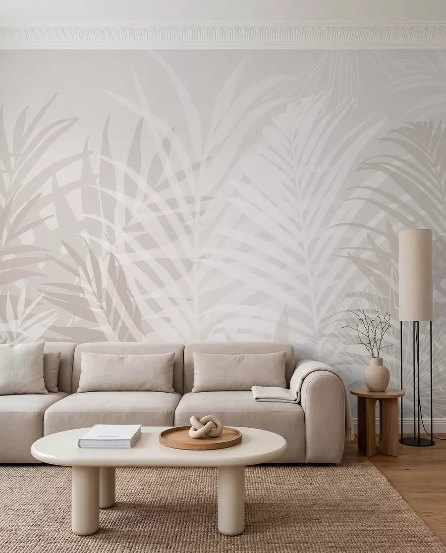 murais de parede Folhas tropicais da moda w02026v2